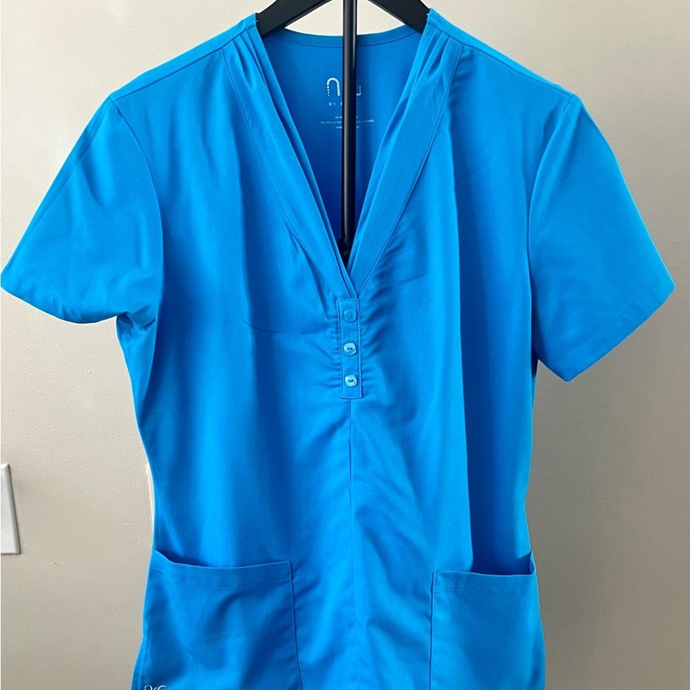Azure Button Down Women's Top